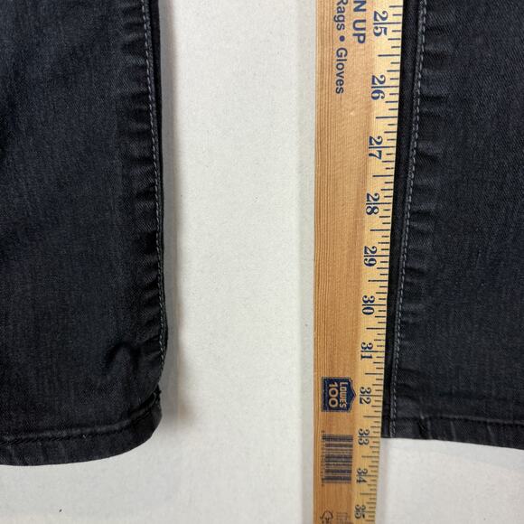 Forever Twenty One Jeans Women's 27 Black Stretch Low-Rise Straight Leg Classic - Picture 10 of 13